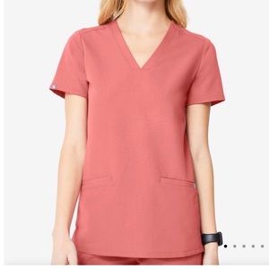 Figs Camsa Top in Quartz - Size Small